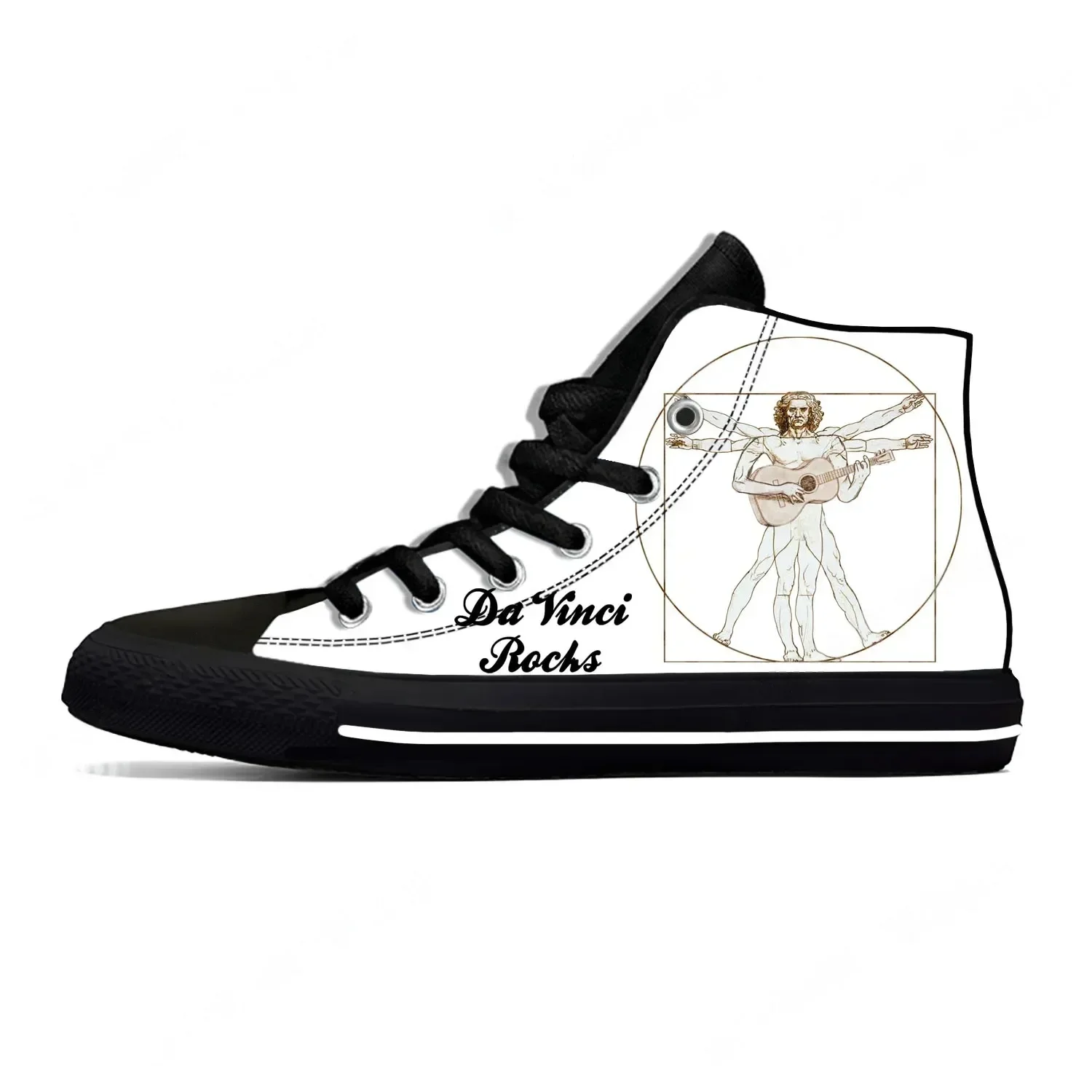 3D Printing Guitar - Sepatu Sneakers High Top Da Vinci