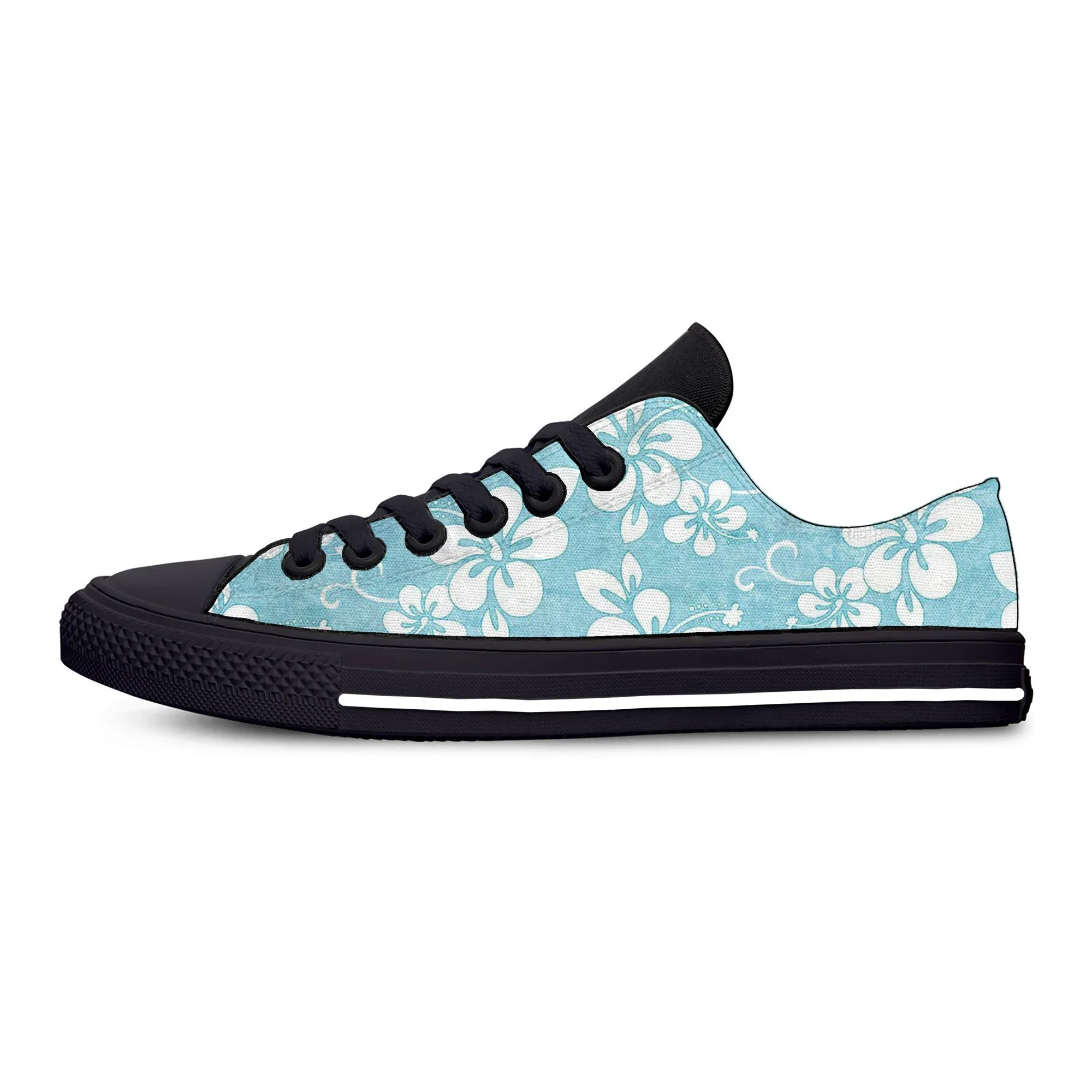 3D Printing Quality - Sepatu Kanvas Klasik Motif Bunga 3D