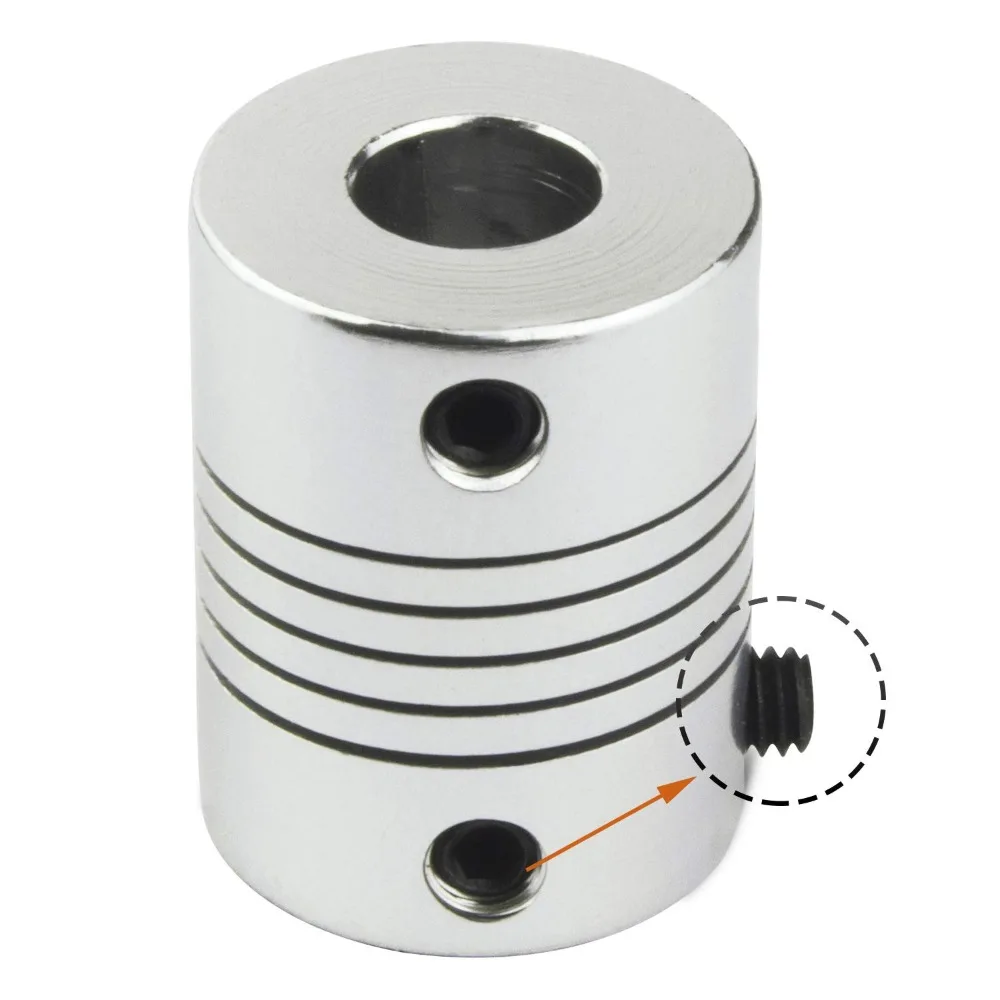 3D Printing Z Axis - D19XL25 Kopling Fleksibel Sumbu Z Aluminium