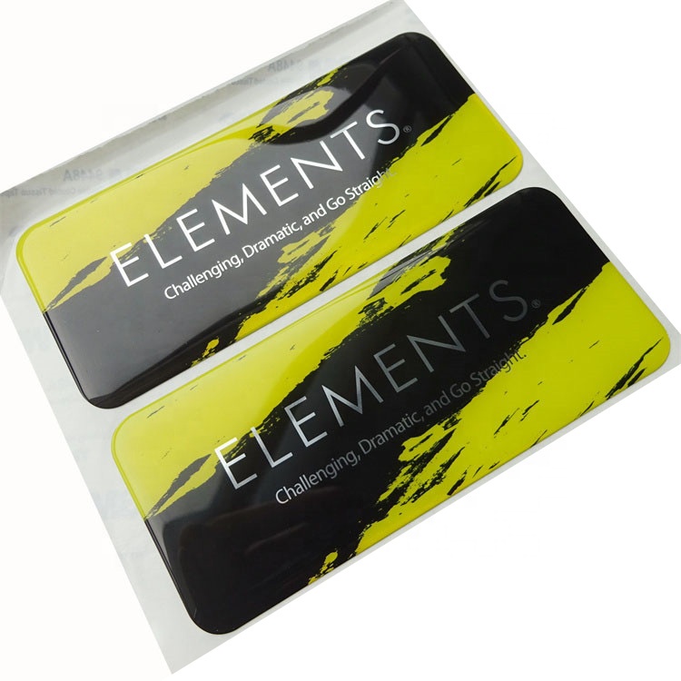 3D Printing Quality - Logo kustom Stiker resin tahan UV