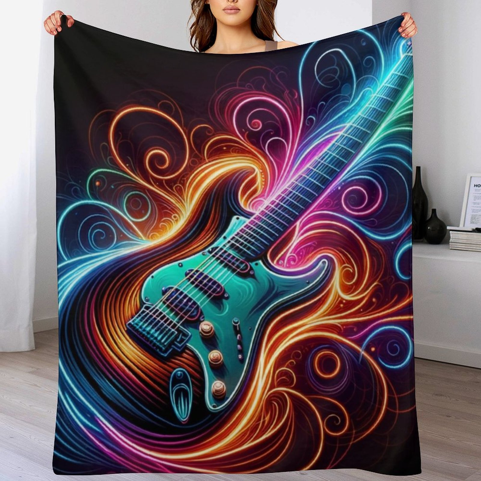 3D Printing Guitar - Neon Groove - Selimut Lembut AC