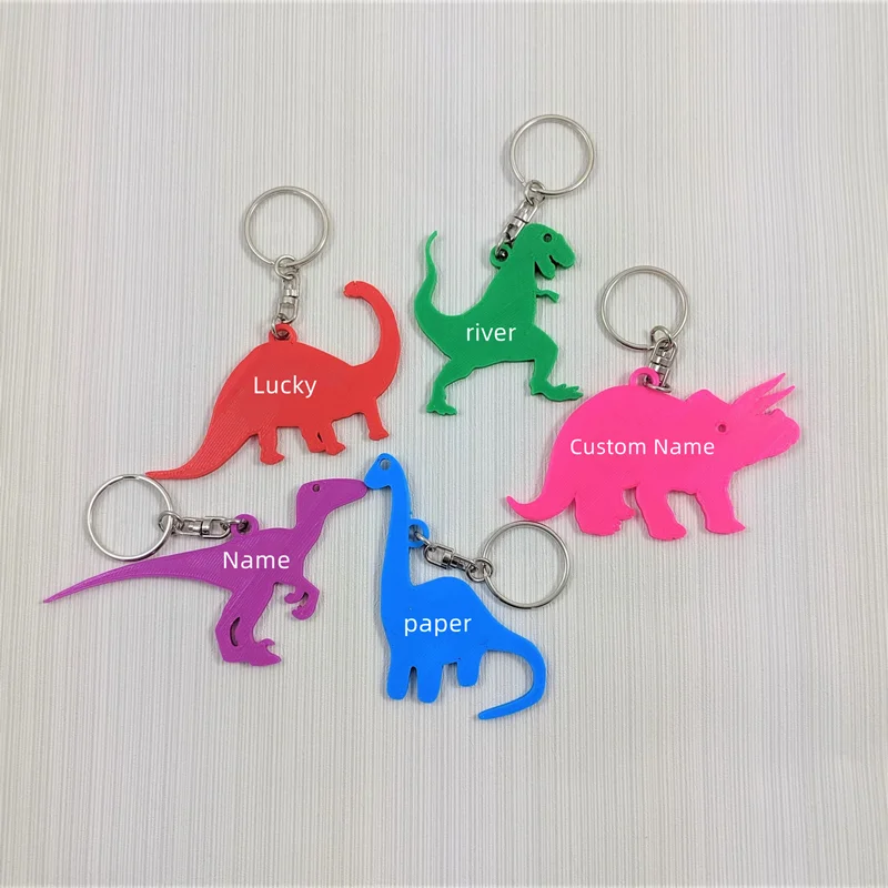 3D Printing Ideas - Gantungan Kunci Nama Kustom Desain Dinosaurus