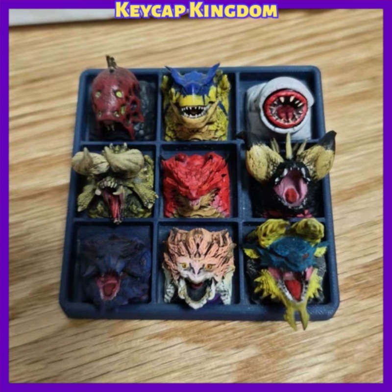 3D Printing Keyboard Keys - Monster Hunter Dragon Resin Custom Keycaps