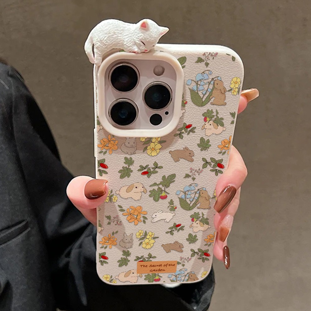 3D Printing Case - Casing Ponsel Pola 3D Kucing Anjing