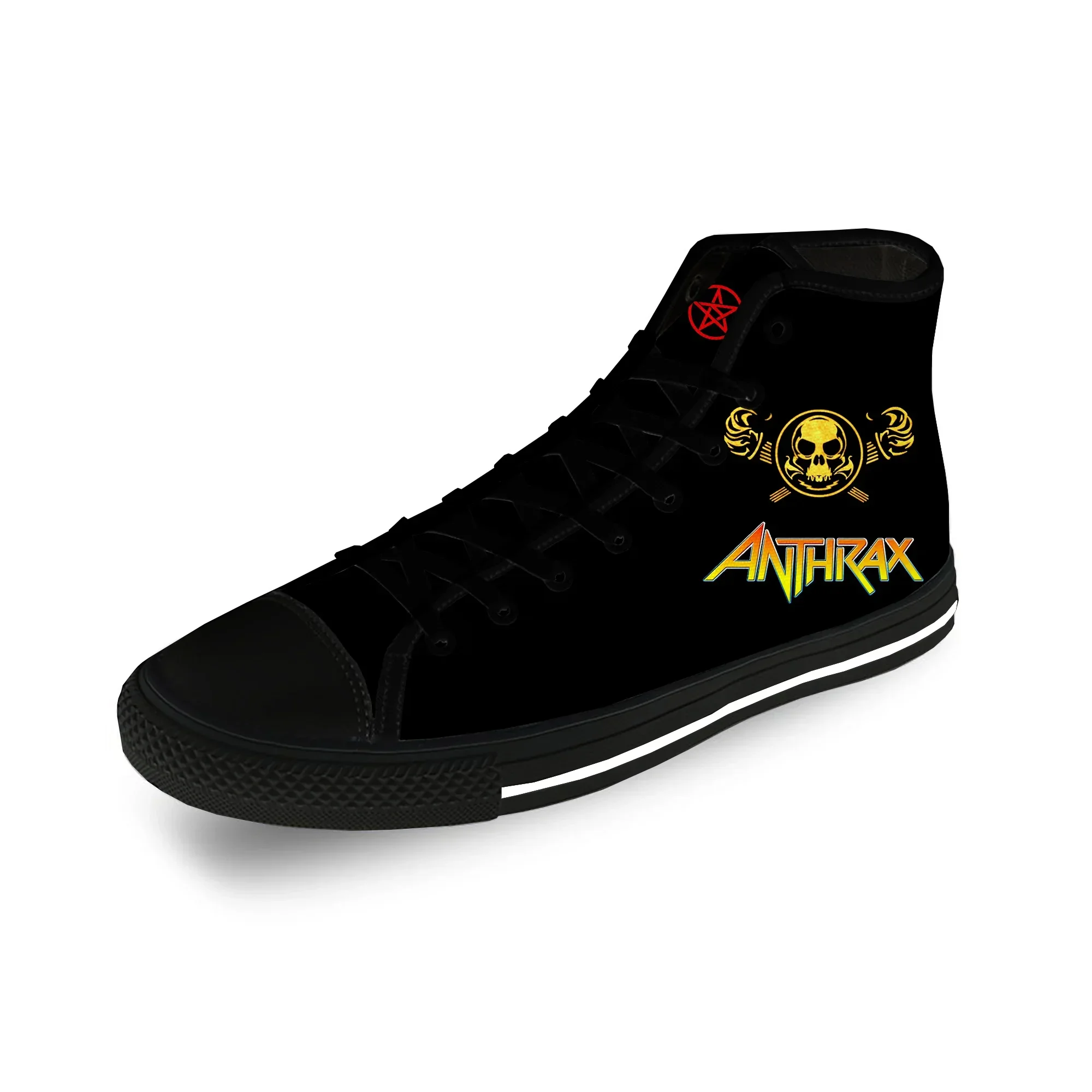 3D Printing Rock - Anthrax Rock Band Sepatu Kanvas High
