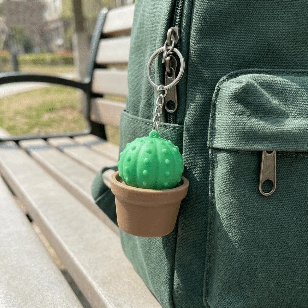3D Printing Keycaps - Gantungan Kunci Kaktus 3D Cetak Kreatif,
