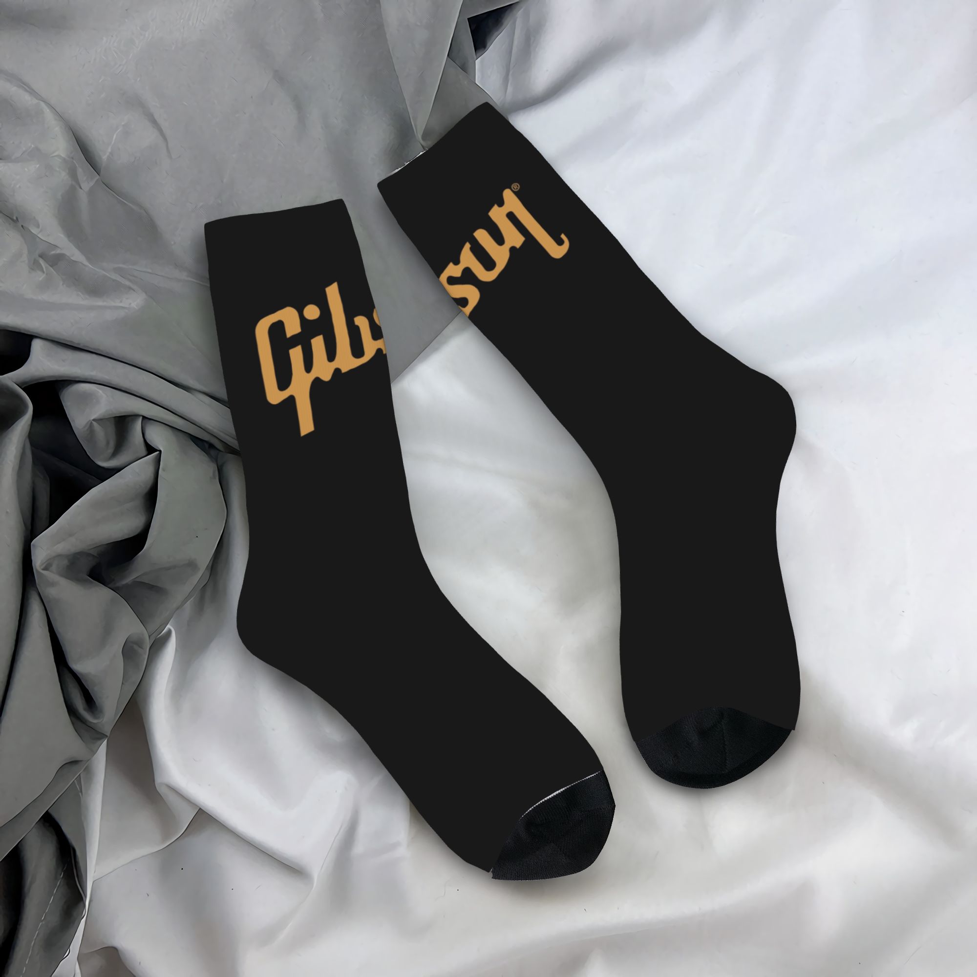 3D Printing Guitar - Kaos Kaki Pria Lucu Custom dengan