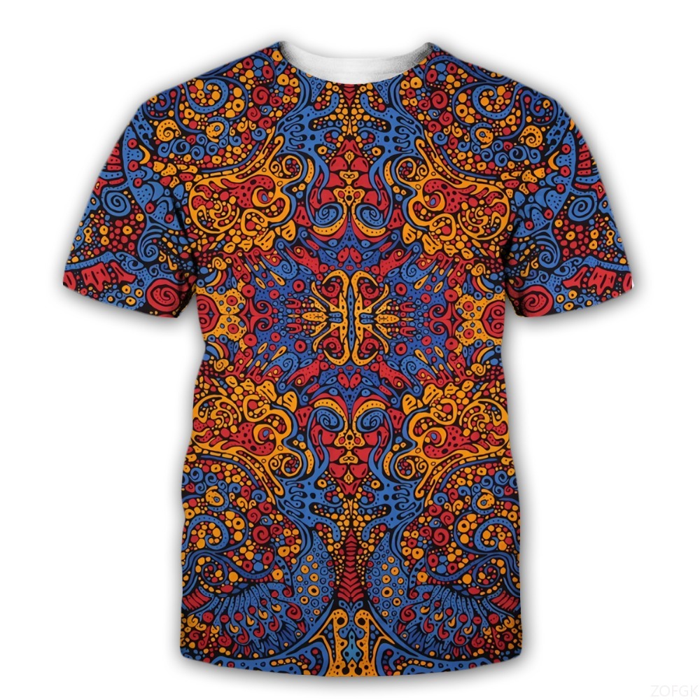3D Printing Services - Kaus Gambar Cetak 3D Trippy Simbol