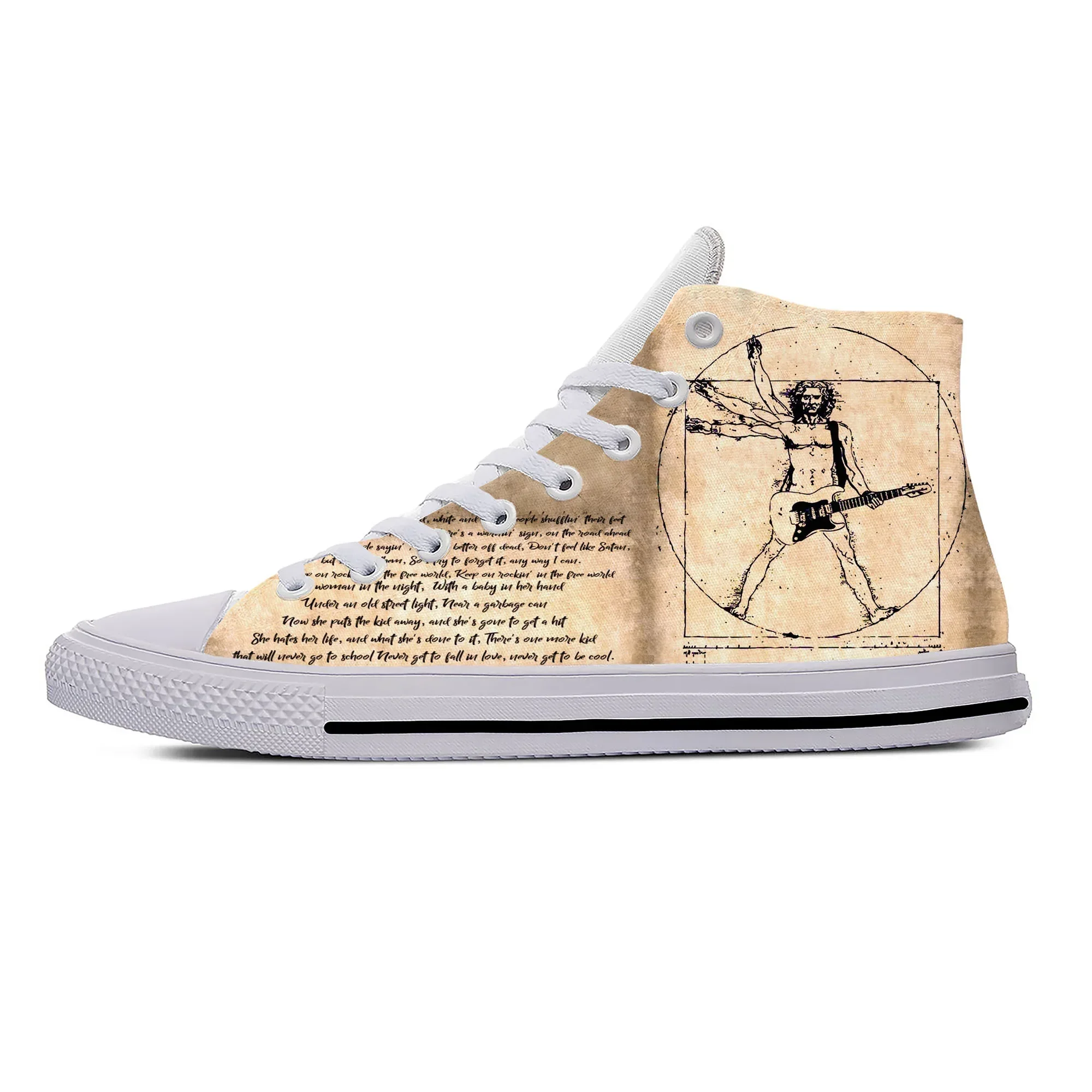 3D Printing Guitar - Sepatu Sneakers High Top Da Vinci