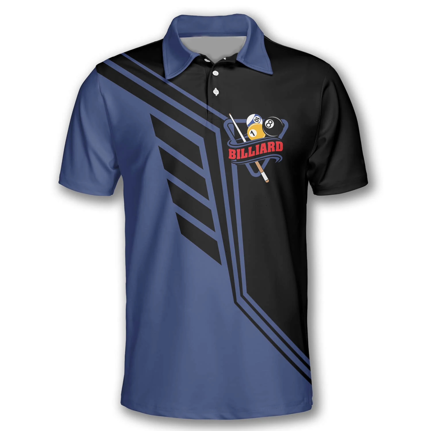 3D Printing Services - Kaus Polo Biliar Motif 3D Atasan