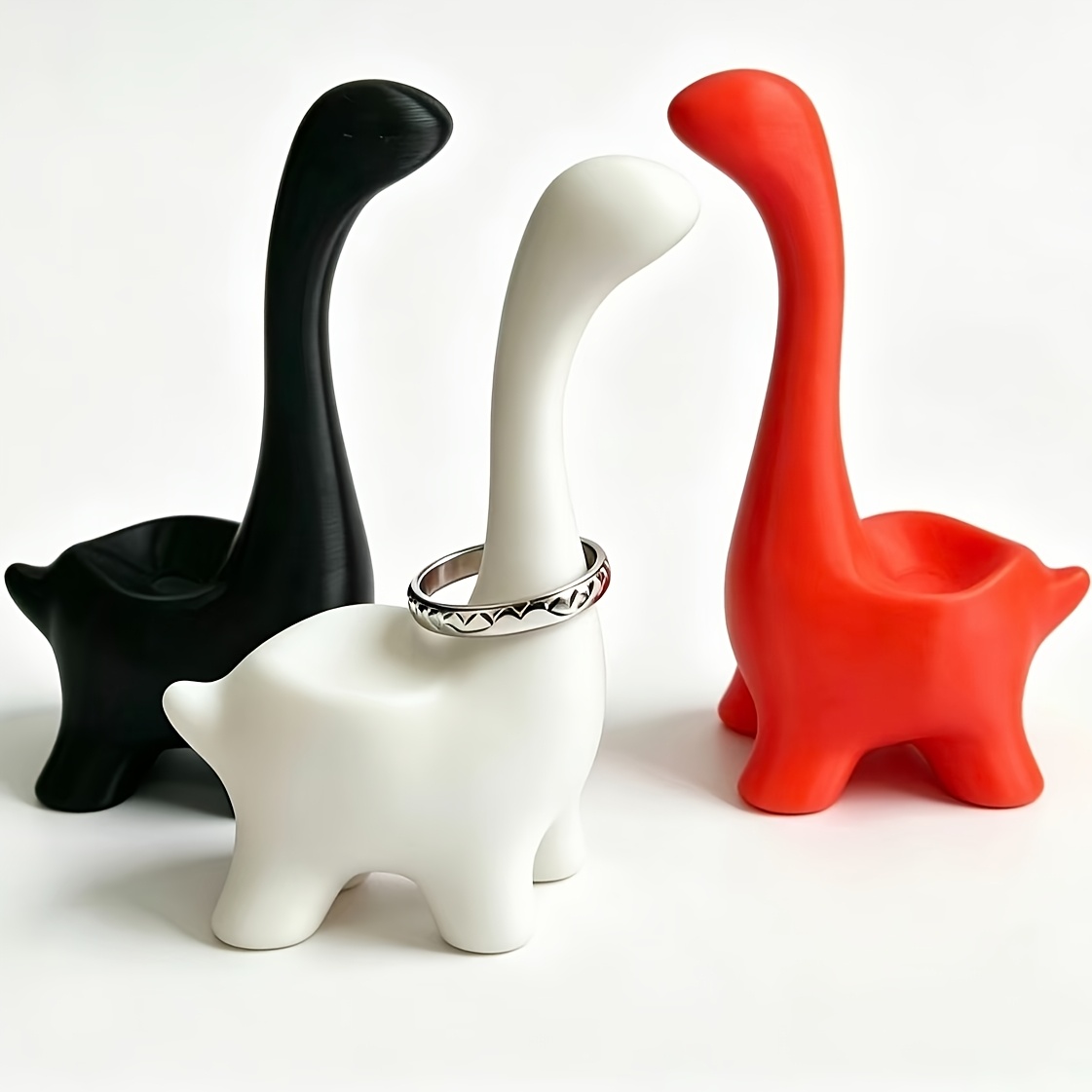 3D Printing Jewelry - 2 Buah Tempat Cincin Dinosaurus Leher