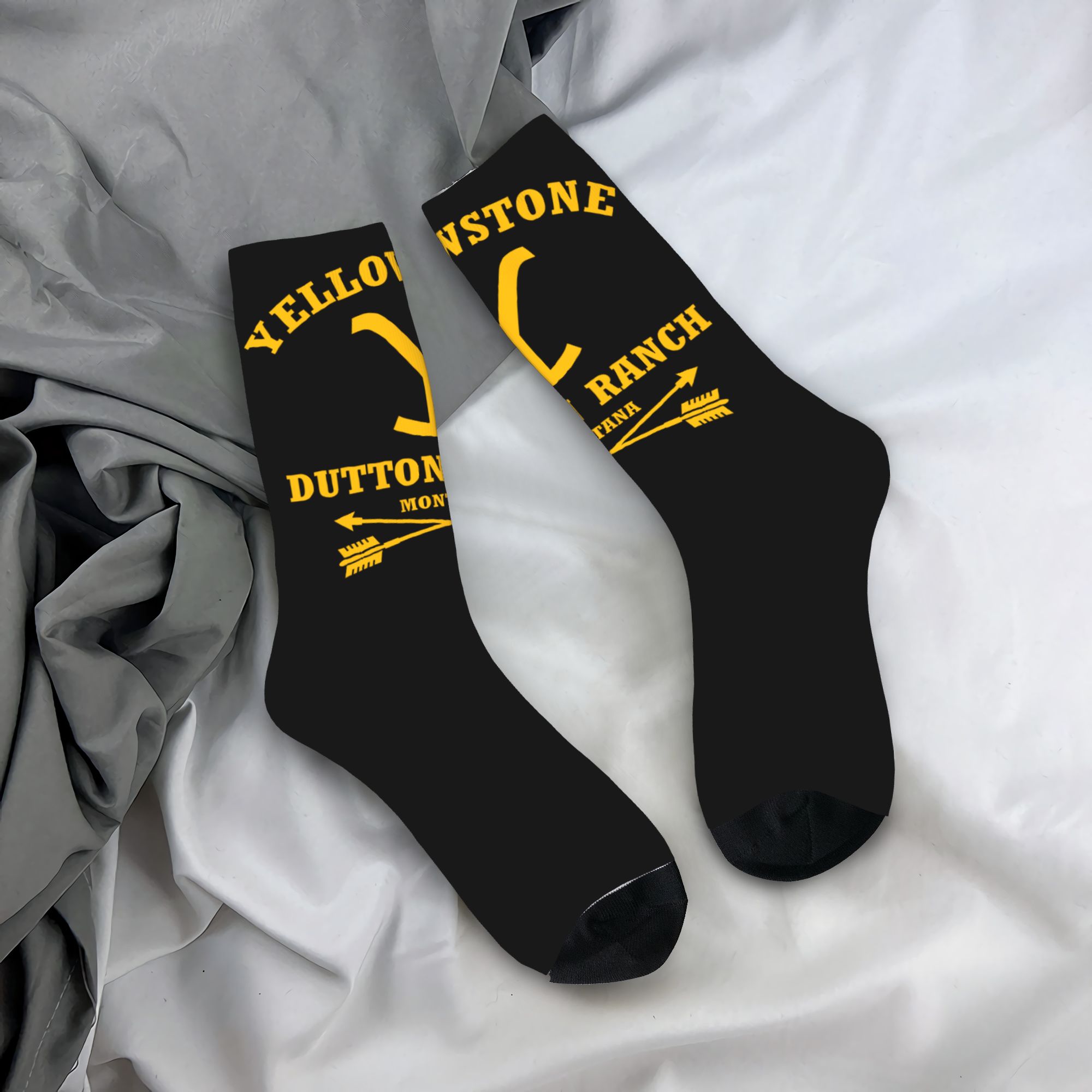 3D Printing Custom - Kaus Kaki Pria Yellowstone Dutton Ranch