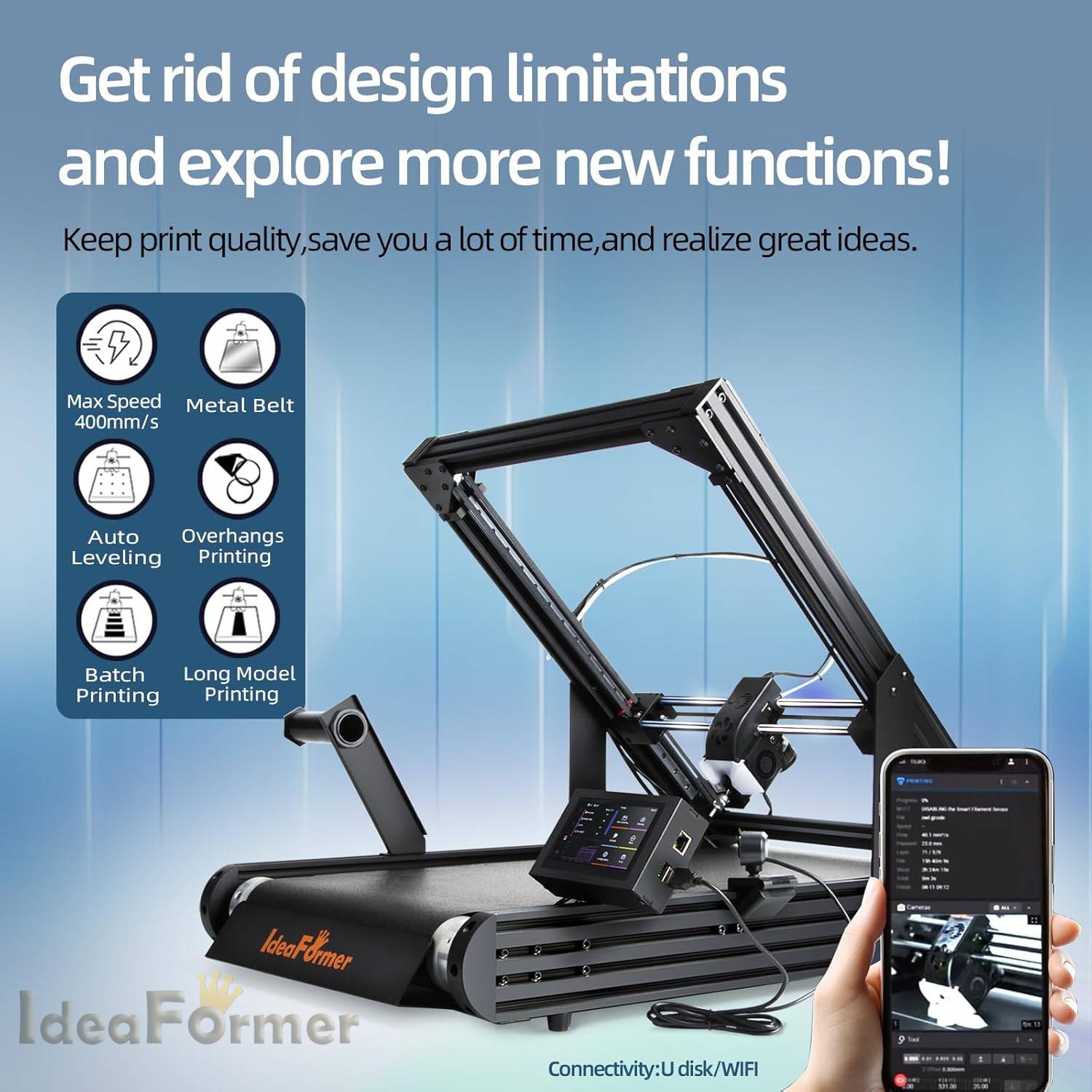 IdeaFormer IR3 V2 Printer 3D d - 3D Printing Z Axis ulasan dan harga