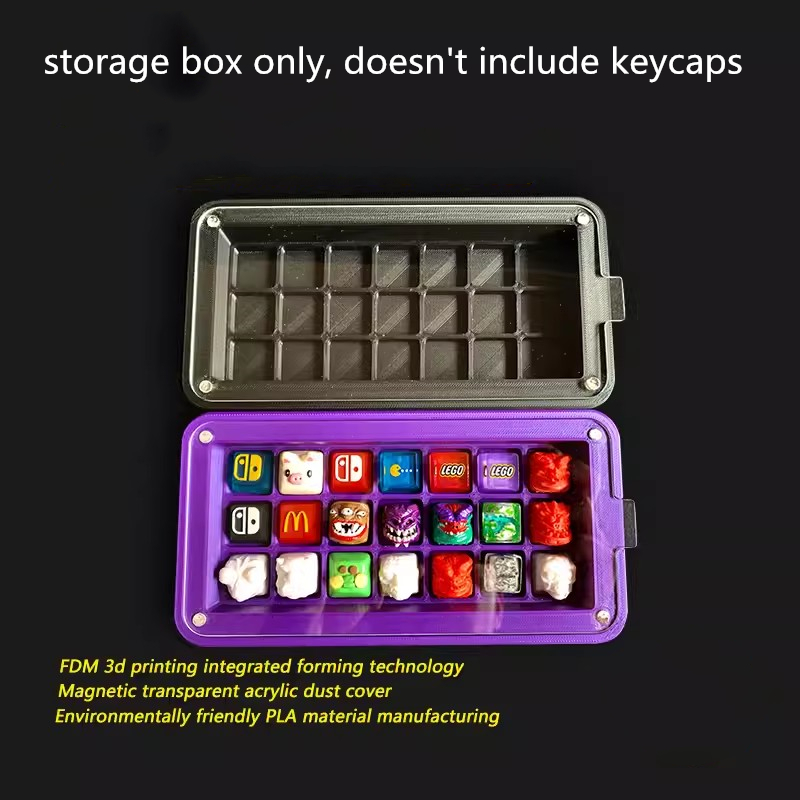1 buah kotak penyimpanan Keyca - 3D Printing Keycaps ulasan dan harga