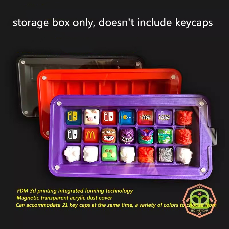 1 buah kotak penyimpanan Keyca - 3D Printing Keycaps ulasan dan harga