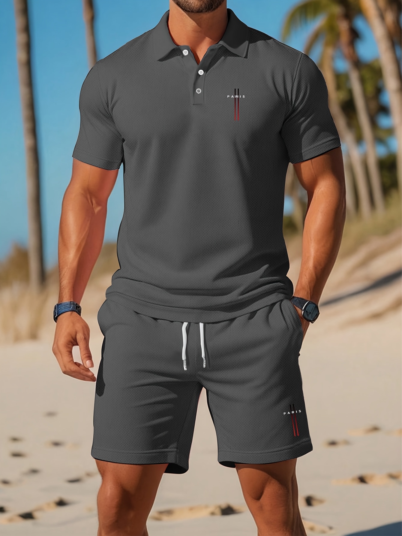 Set Kaos Polo Pria Musim Panas - 3D Printing Services ulasan dan harga