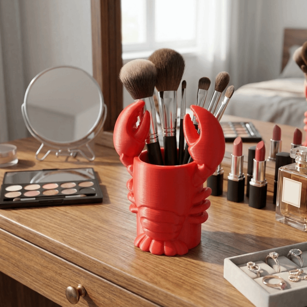 Tempat Pensil Bentuk Lobster 3 - 3D Printing Cafe ulasan dan harga