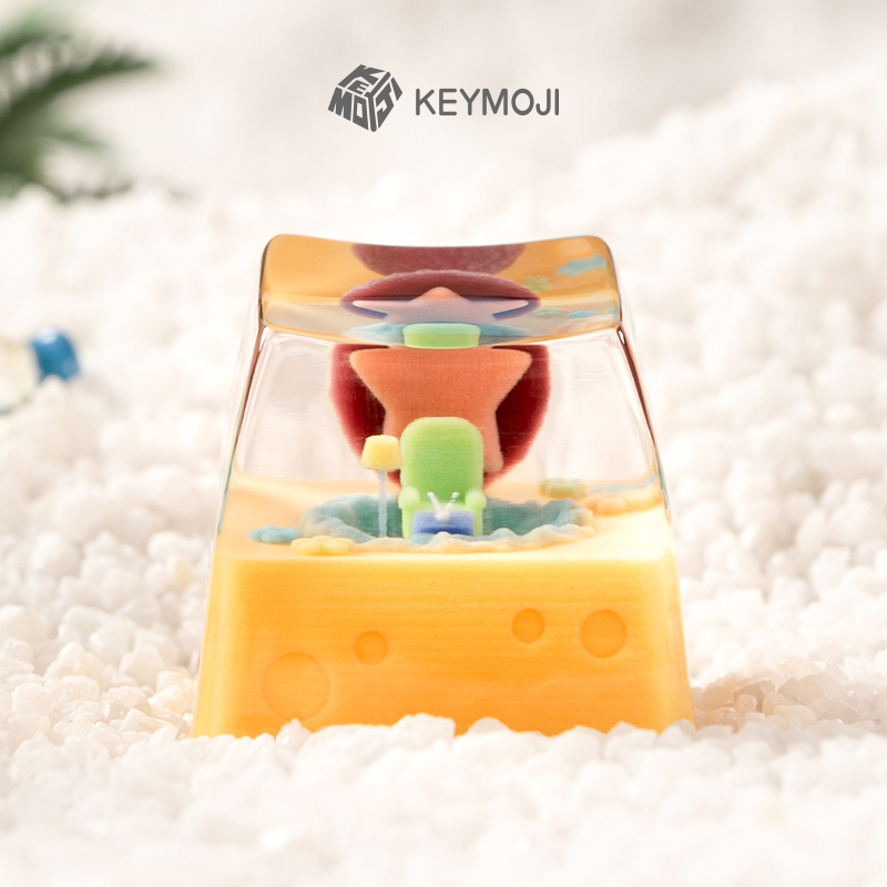KEYMOJI Bikini Bottom Series 3 - 3D Printing Keyboard Keys ulasan dan harga