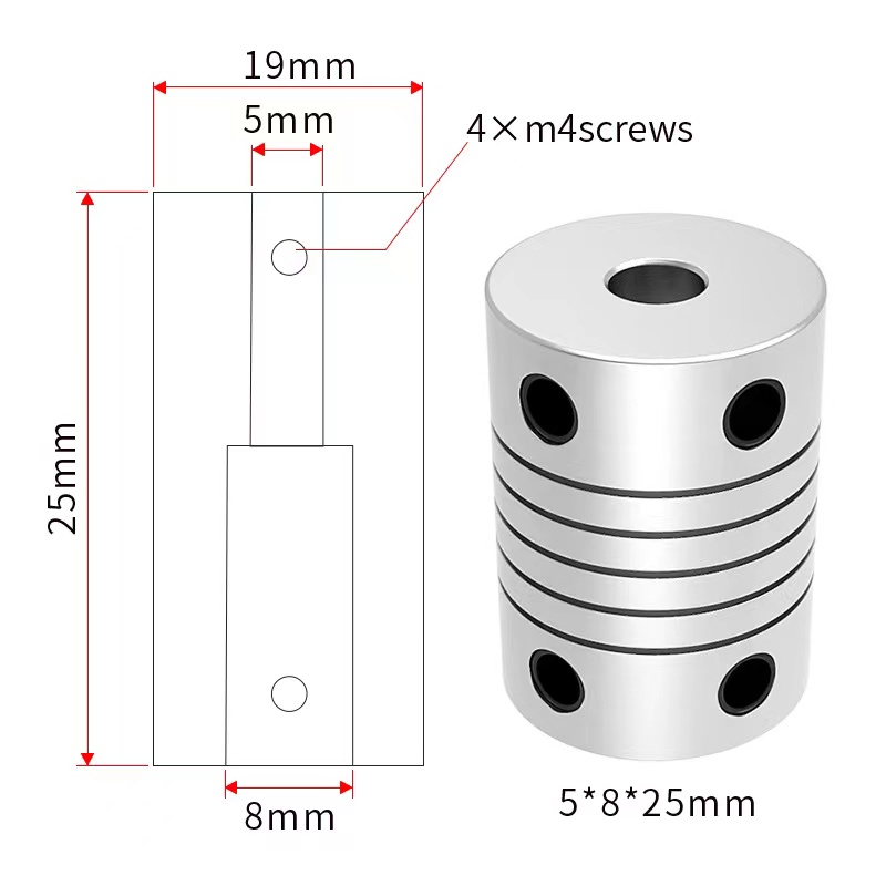 D19L25 3/4mm 5mm 6mm 6.35mm 8m - 3D Printing Z Axis ulasan dan harga