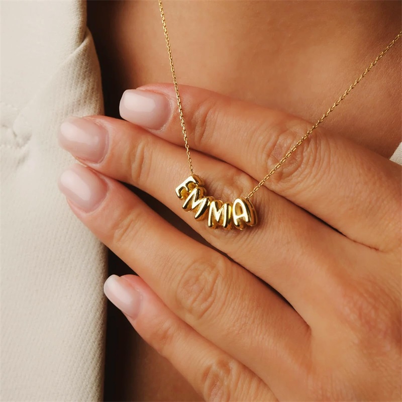 Kalung Huruf Gelembung Kustom  - 3D Printing Jewelry ulasan dan harga