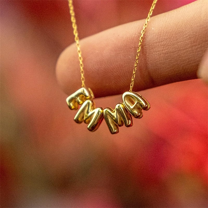 Kalung Huruf Gelembung Kustom  - 3D Printing Jewelry ulasan dan harga