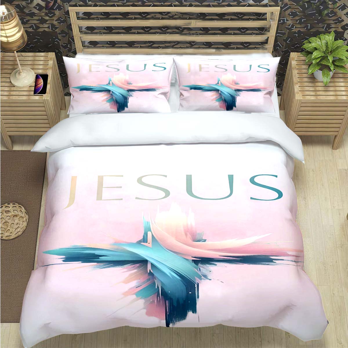 Set Sprei Motif Ayat Alkitab Y - 3D Printing Verse ulasan dan harga