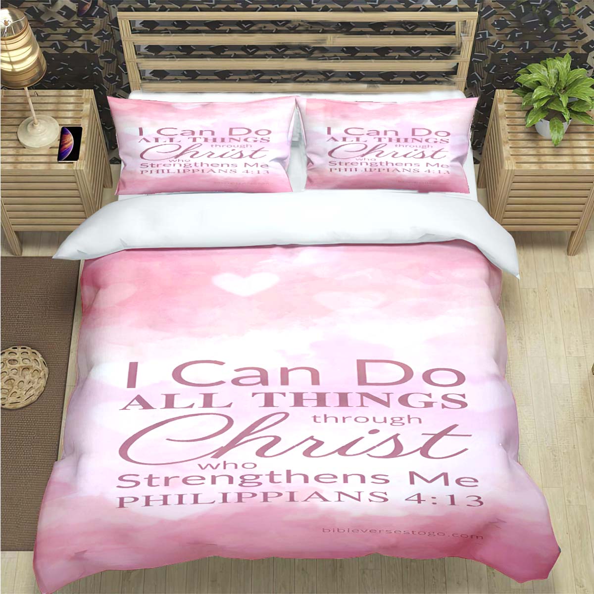 Set Sprei Motif Ayat Alkitab Y - 3D Printing Verse ulasan dan harga