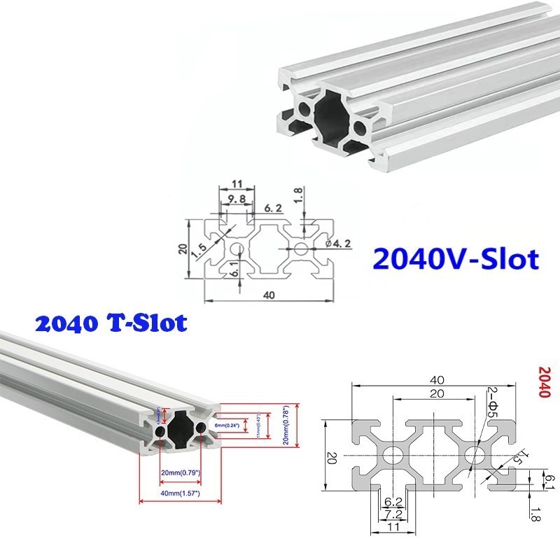 1 Buah Ekstrusi Profil Alumini - V Slot Aluminum Extrusion ulasan dan harga