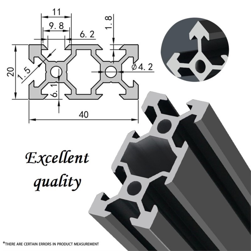 1 Buah Ekstrusi Profil Alumini - V Slot Aluminum Extrusion ulasan dan harga