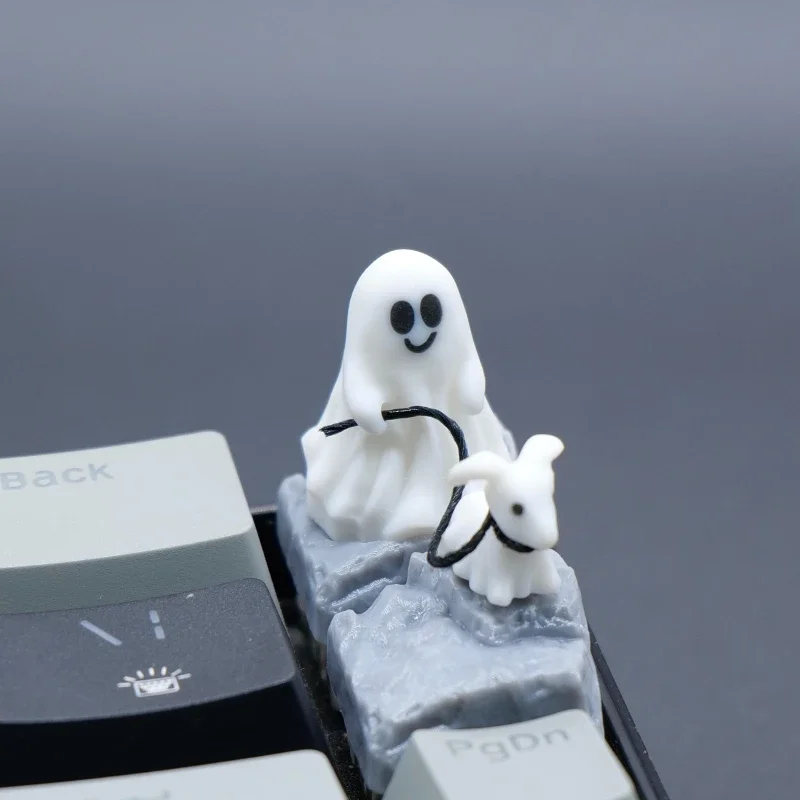 Hantu anak anjing Resin Keycap - 3D Printing Keyboard Keys ulasan dan harga
