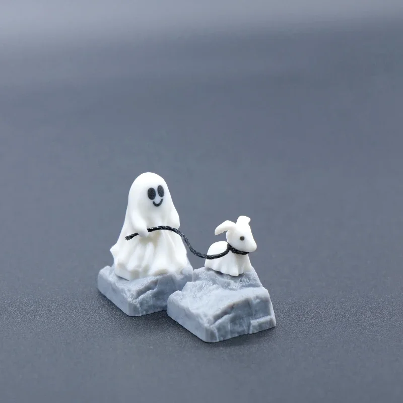 Hantu anak anjing Resin Keycap - 3D Printing Keyboard Keys ulasan dan harga