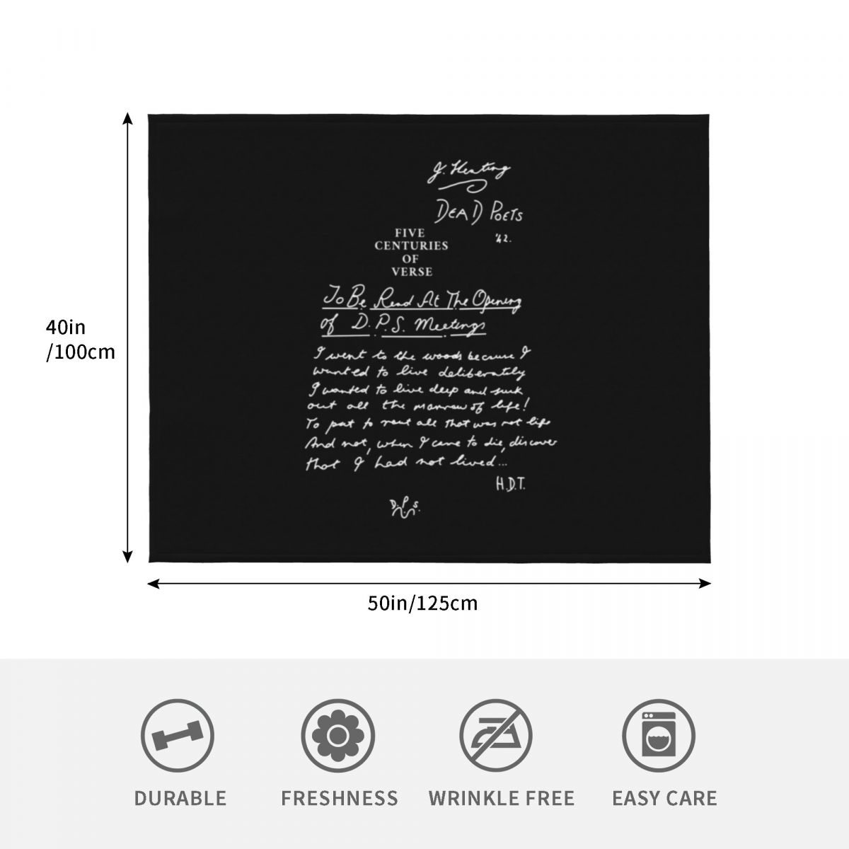 Dead Poets Society selimut han - 3D Printing Verse ulasan dan harga