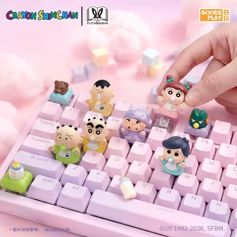 Krayon Shin-chan Baby Hug Seri - 3D Printing Keyboard Keys ulasan dan harga