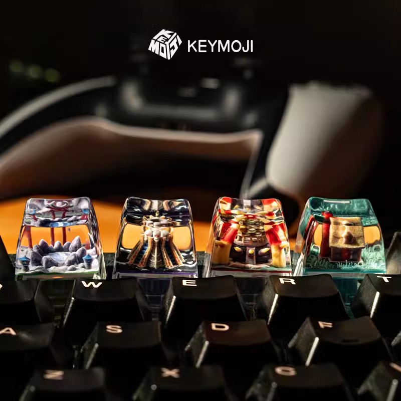 1 buah Keymoji WOW Keycap Resi - 3D Printing Keycaps ulasan dan harga