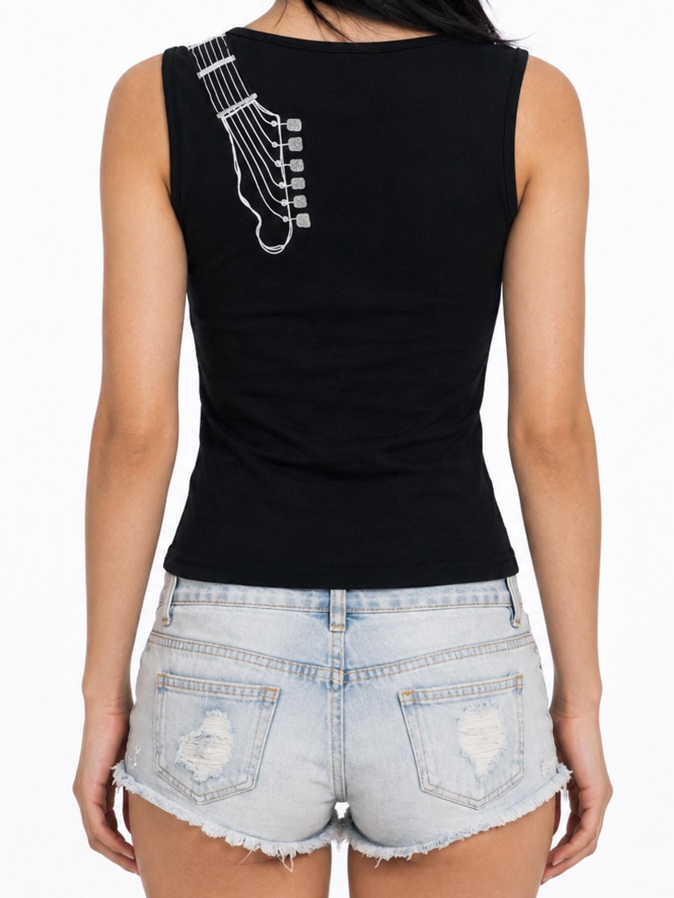 Tank Top Gitar Grafiti 3D Retr - 3D Printing Guitar ulasan dan harga