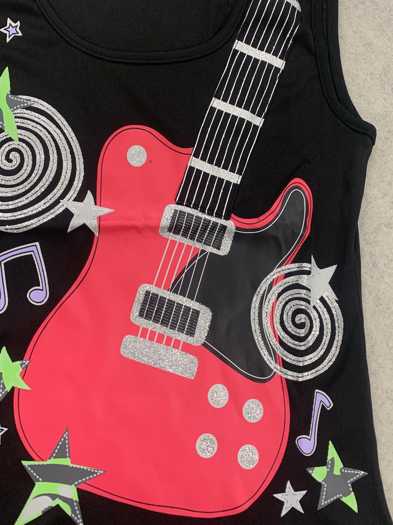 Tank Top Gitar Grafiti 3D Retr - 3D Printing Guitar ulasan dan harga
