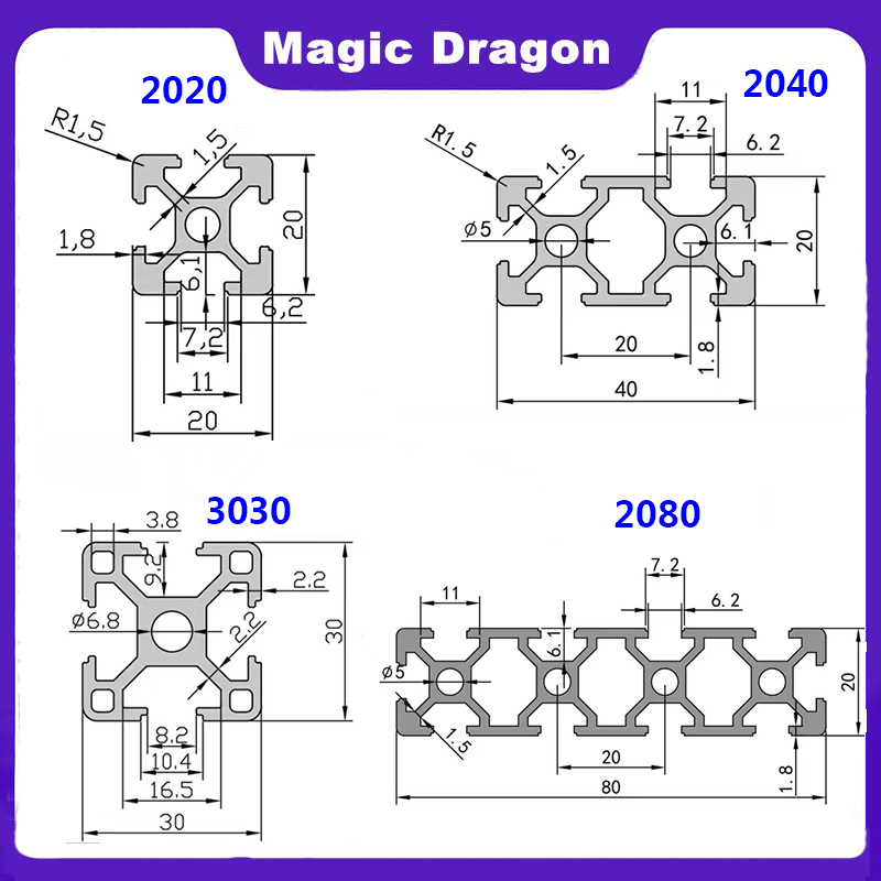 EU 2020 2040 2060 3030 3060 40 - V Slot Aluminum Extrusion ulasan dan harga