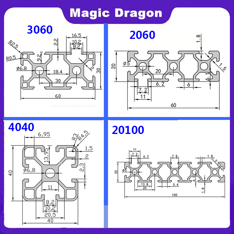 EU 2020 2040 2060 3030 3060 40 - V Slot Aluminum Extrusion ulasan dan harga