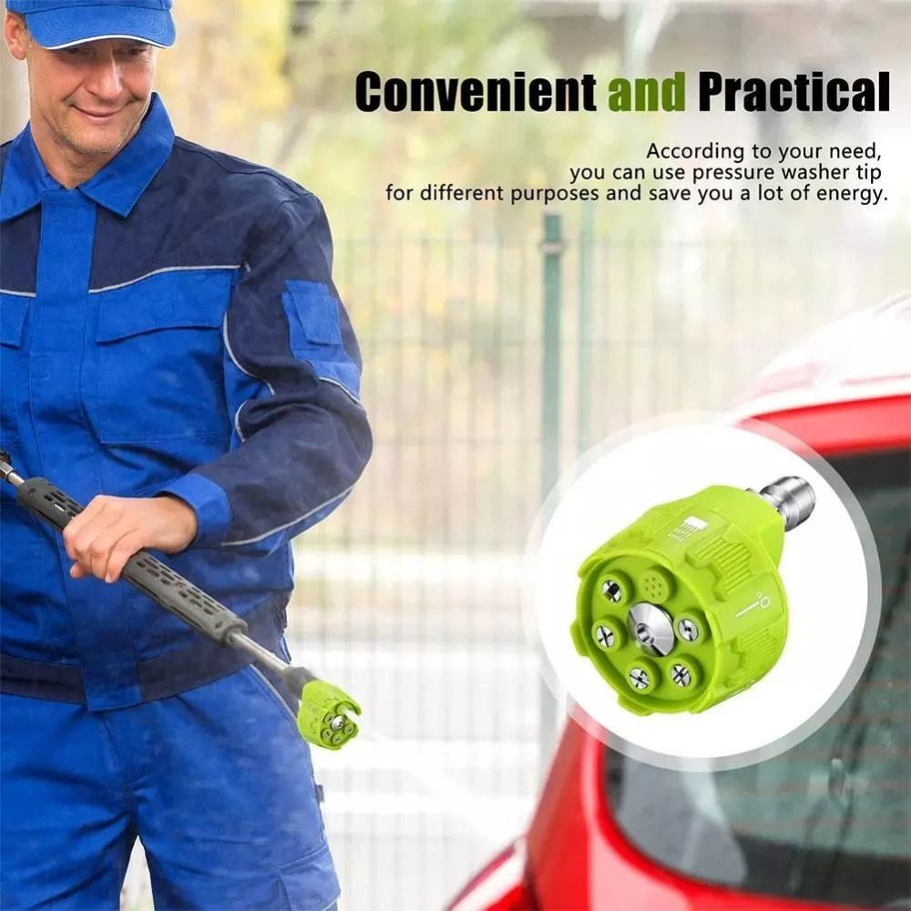 Nosel Mesin Cuci Tekanan 6in1  - Nozzle Cleaning Kit ulasan dan harga