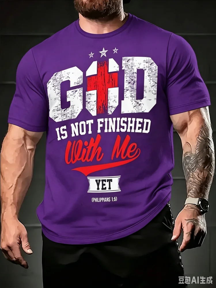 Kaos Pria Fashion dengan Cetak - 3D Printing Verse ulasan dan harga