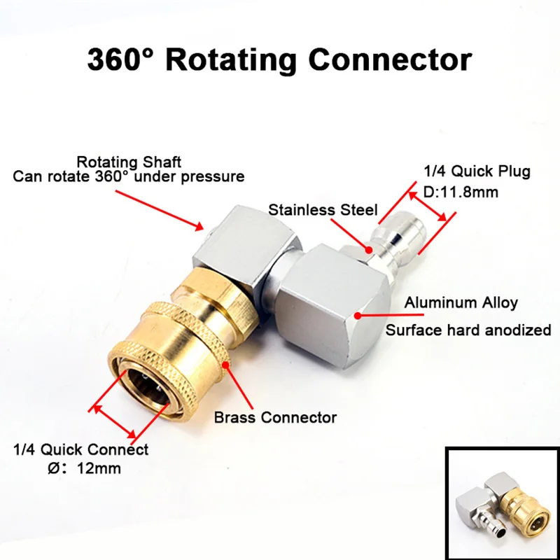 360 °   Adaptor Mesin Cuci Tek - Nozzle Cleaning Kit ulasan dan harga