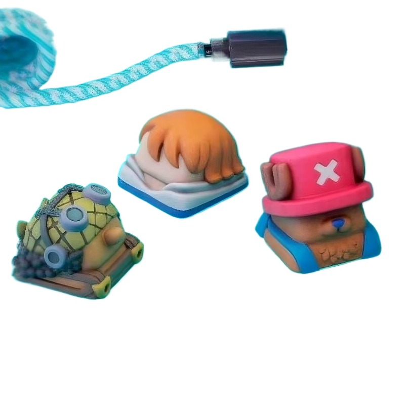 Keycap 3D One Piece Chopper Na - 3D Printing Keyboard Keys ulasan dan harga