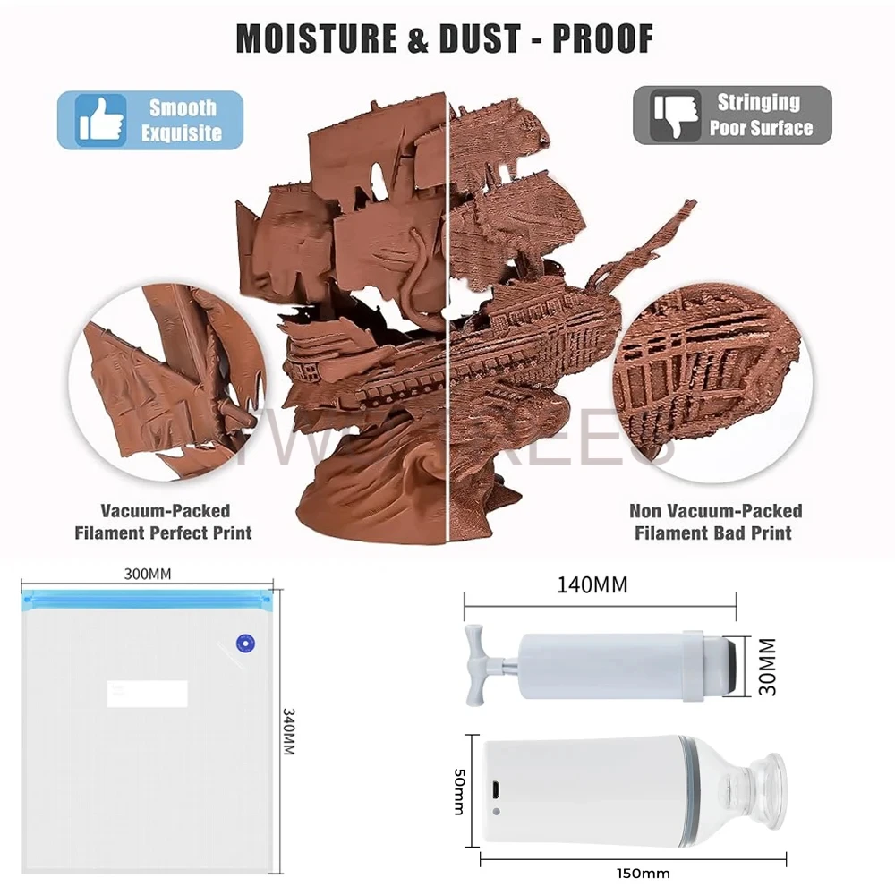 Tas Vakum Cetak 3D Pengering F - Abs Filament Spool ulasan dan harga