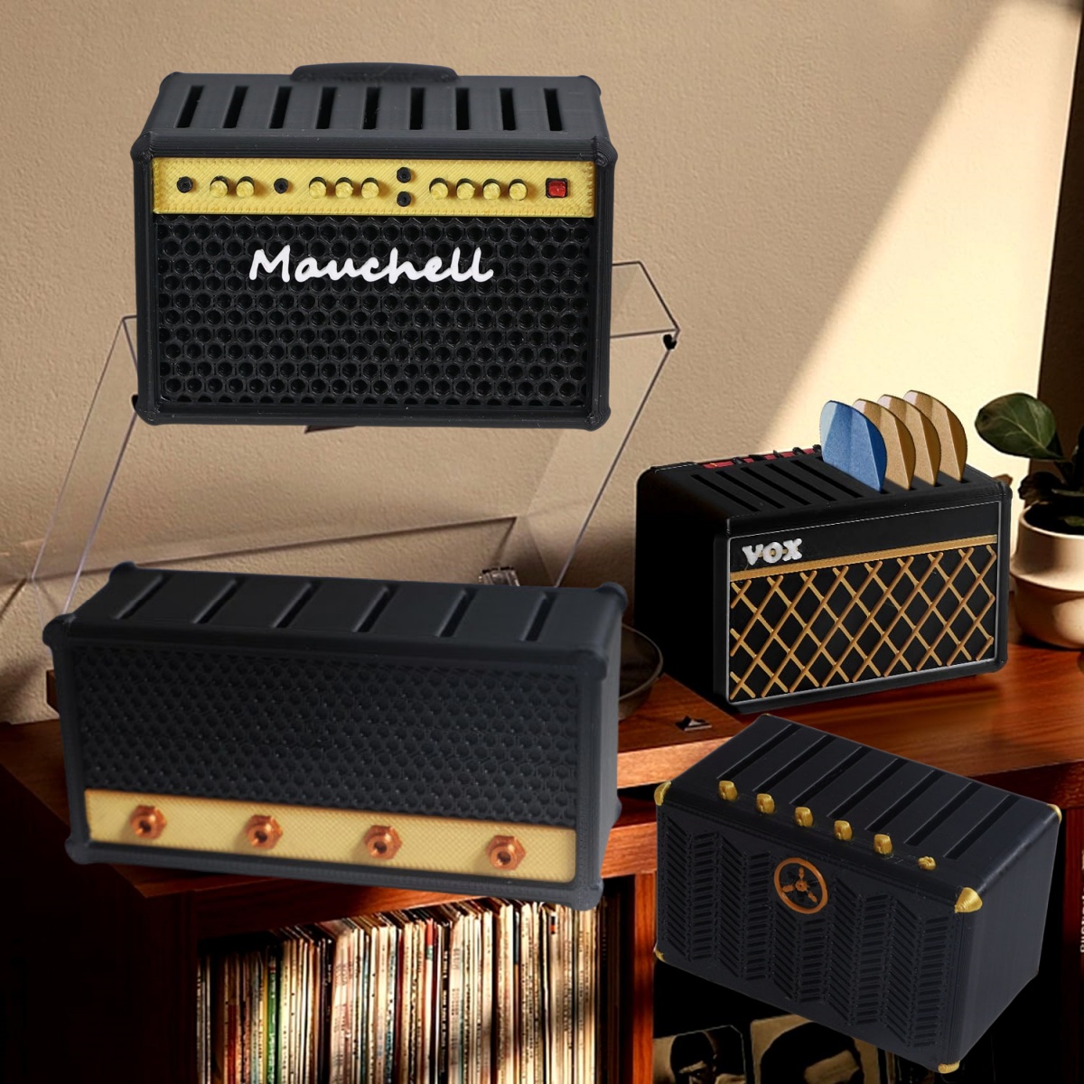 Tempat Pick Gitar, Tempat Pick - 3D Printing Guitar ulasan dan harga
