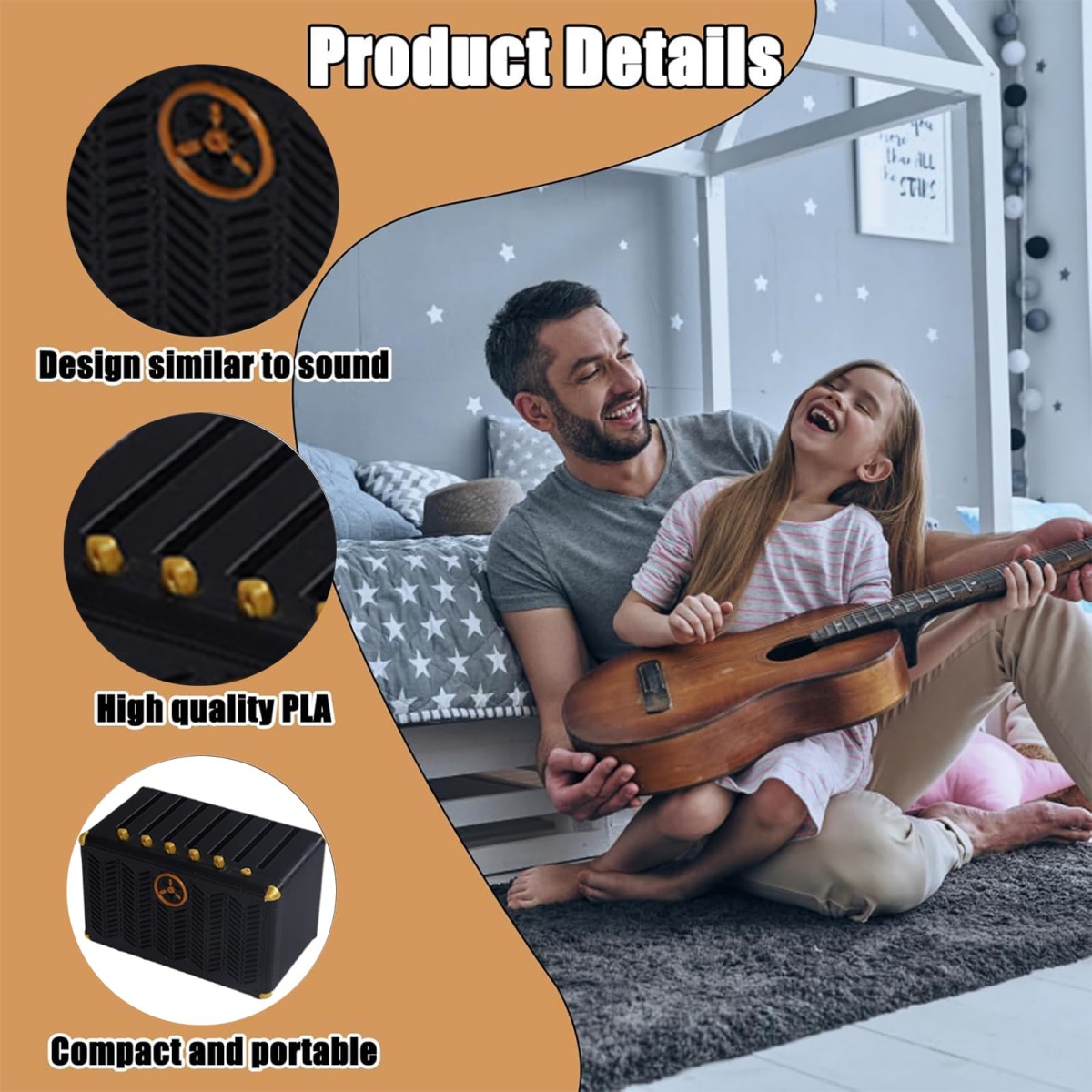 Tempat Pick Gitar, Tempat Pick - 3D Printing Guitar ulasan dan harga