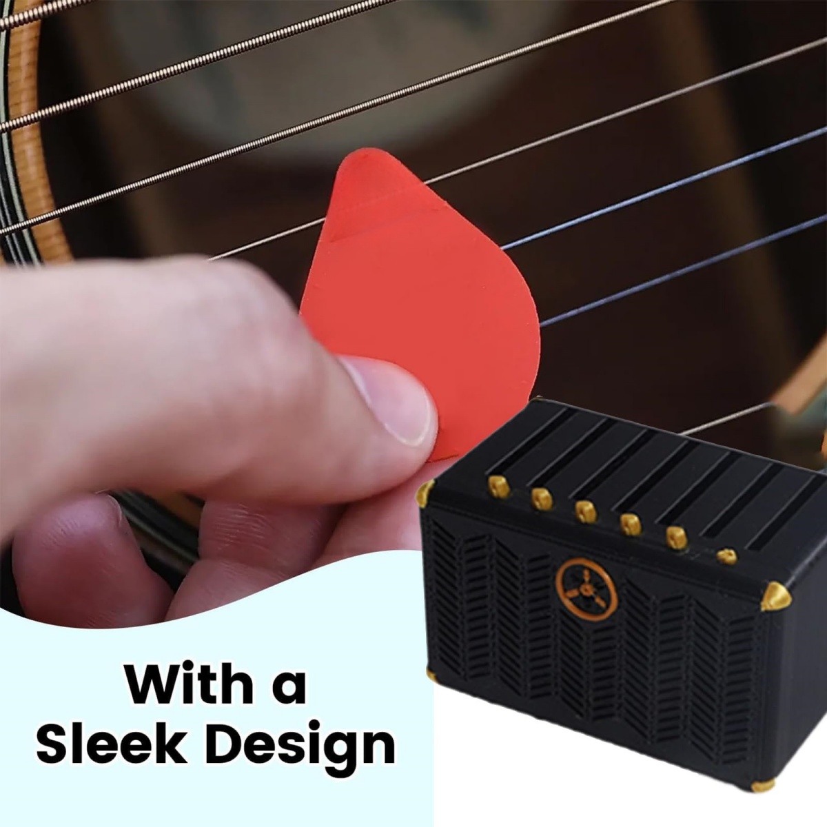Tempat Pick Gitar, Tempat Pick - 3D Printing Guitar ulasan dan harga