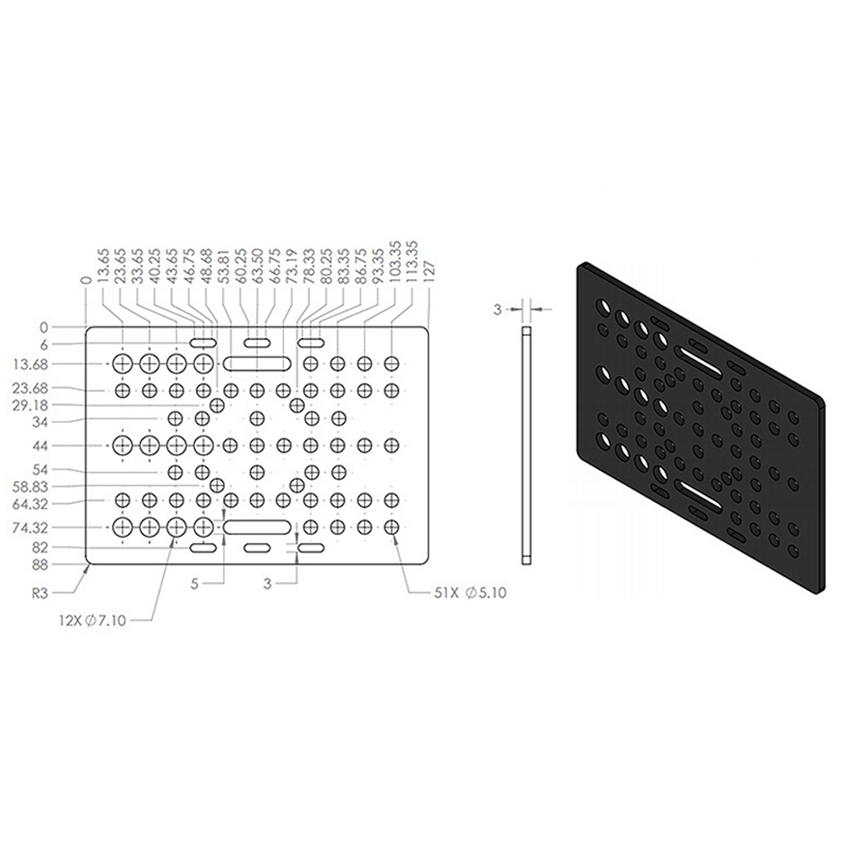 A7THK-3X CNC Gantry Plate V Sl - V Slot Aluminum Extrusion ulasan dan harga