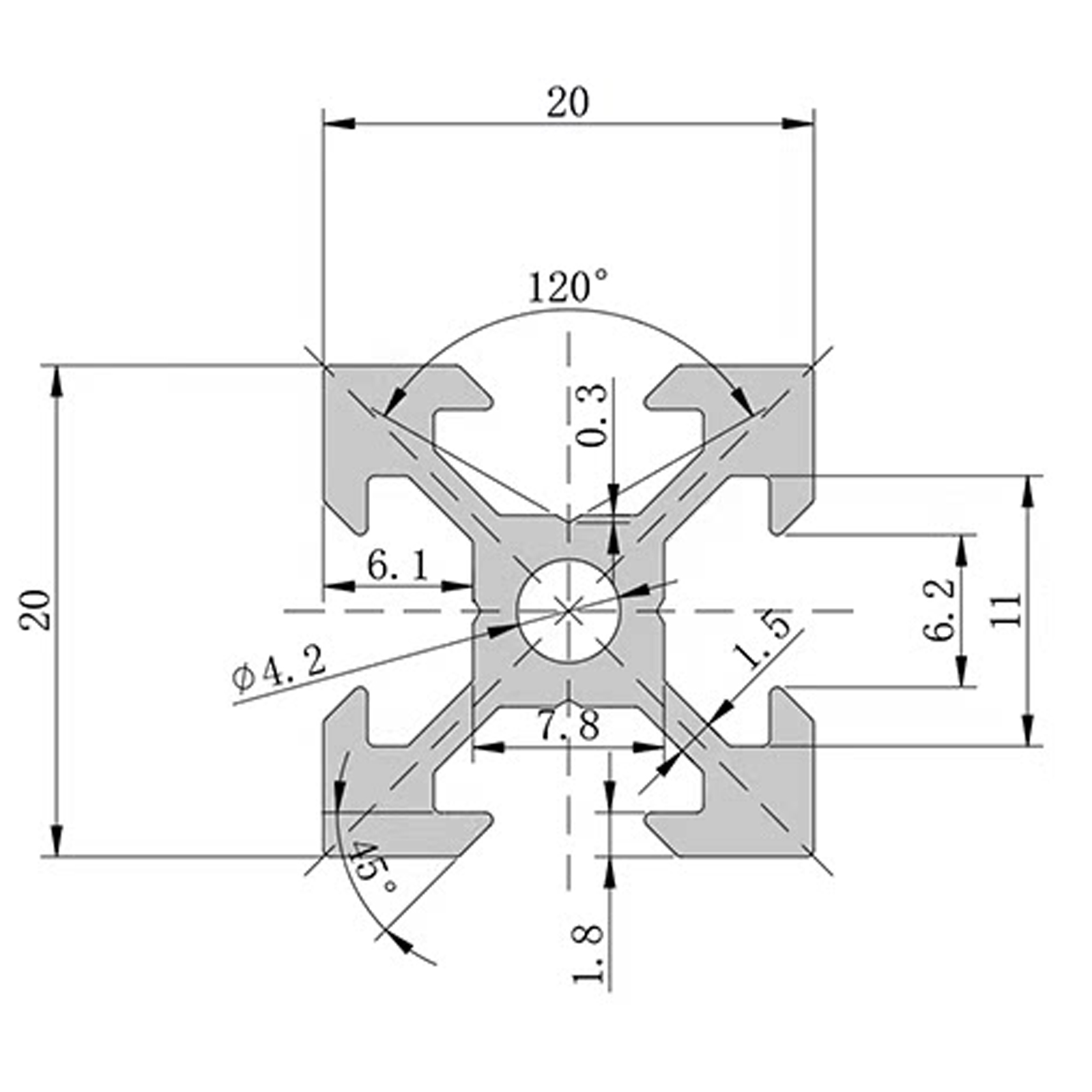 4 Buah V Slot 2020 Ekstrusi Al - V Slot Aluminum Extrusion ulasan dan harga