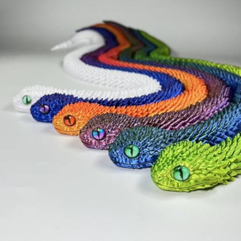 Patung Ular Realistis 3D Print - 3D Printing Model ulasan dan harga