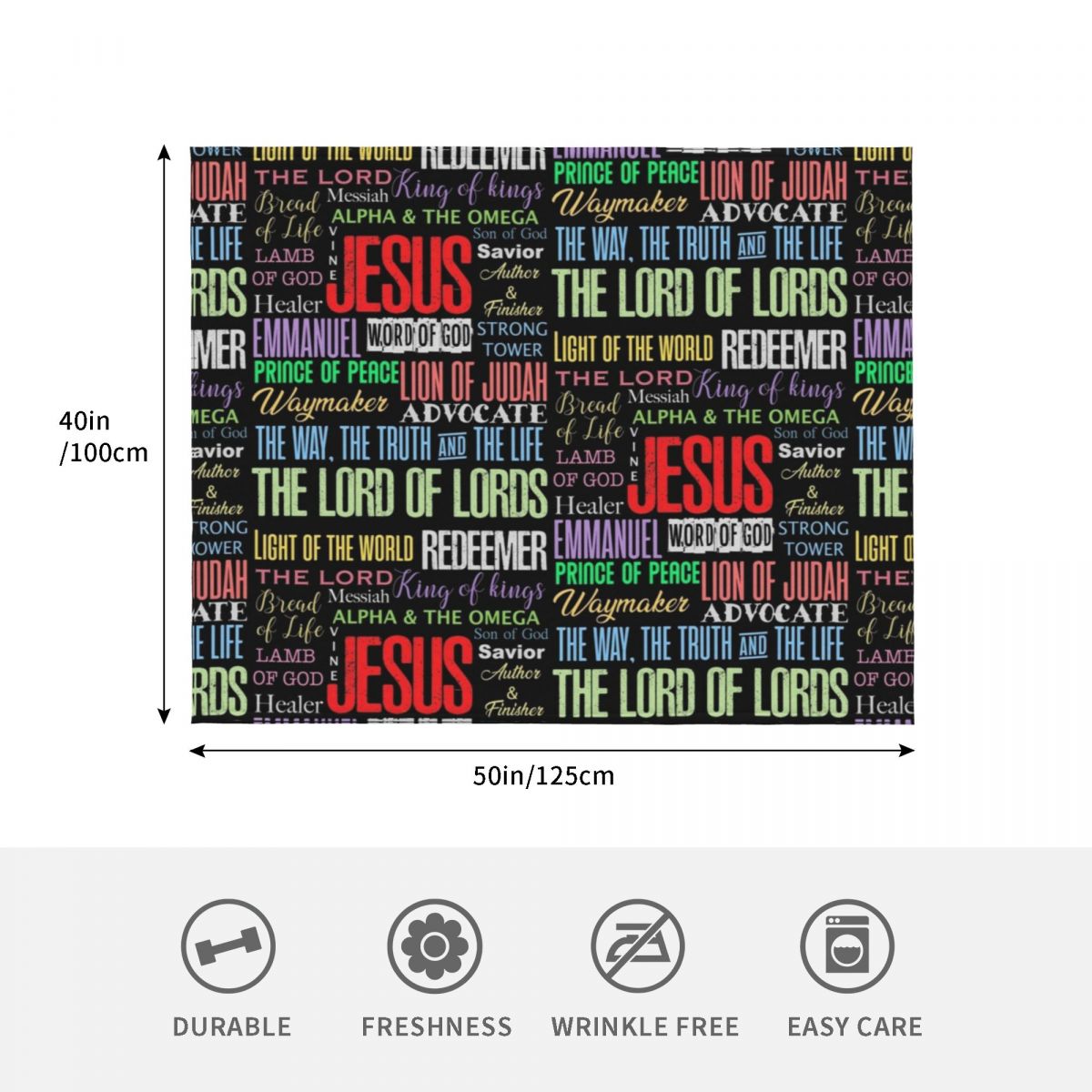 Nama-Nama Tuhan Yesus Kristus  - 3D Printing Verse ulasan dan harga